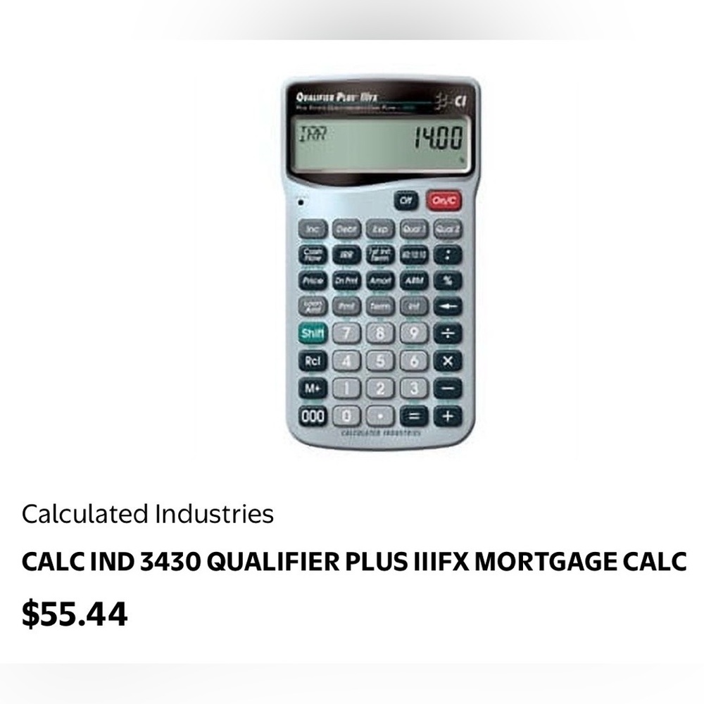 Calculated Industries Mortgage Calculator